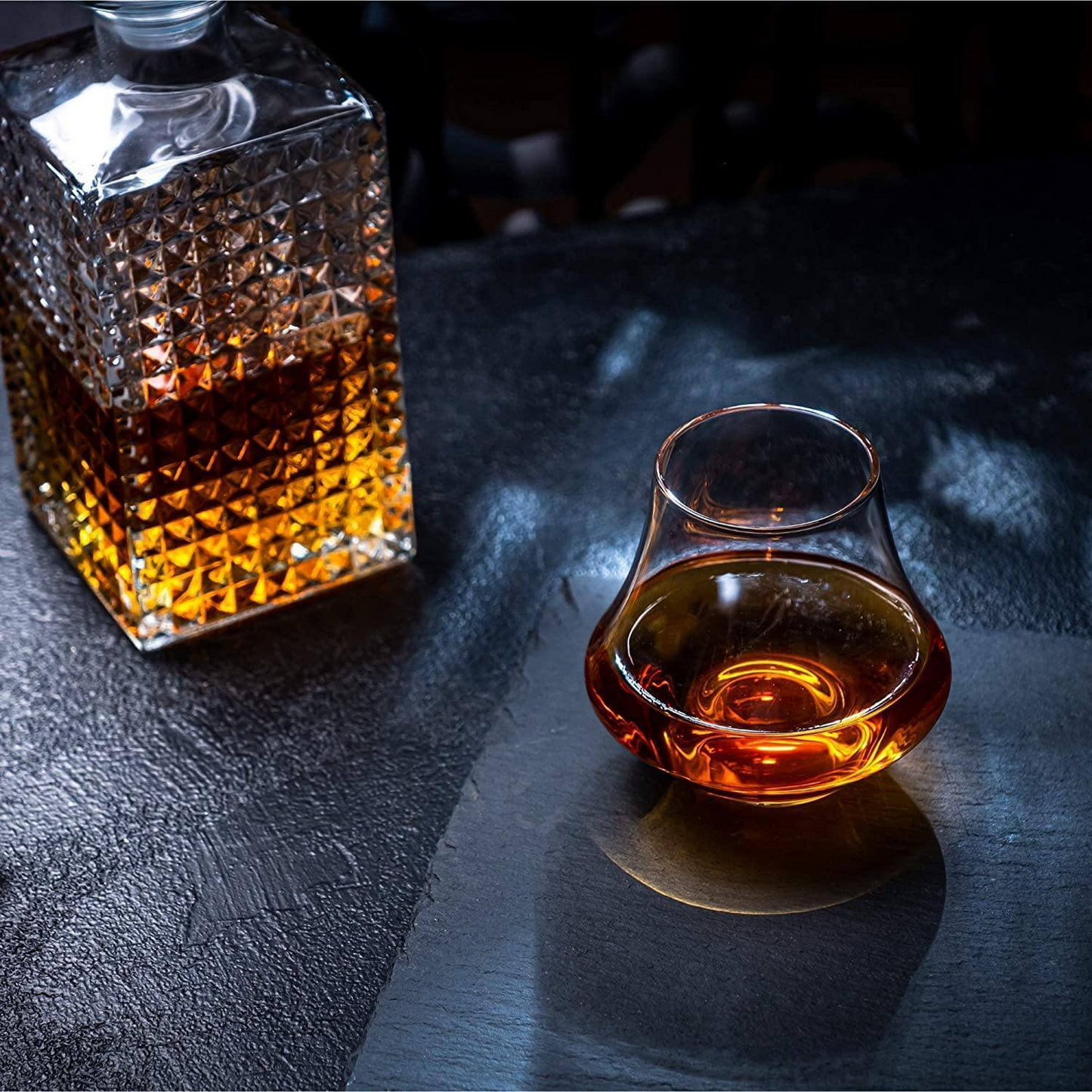 Fast-Cooling Whiskey Stones & Flavor-Enhancing Glass