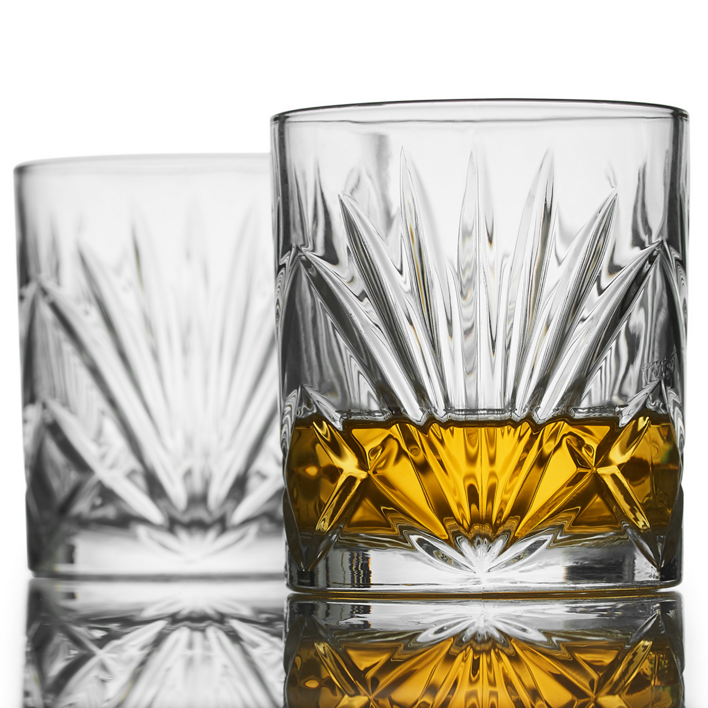 Granite Whiskey Stones & Palm Glass Set