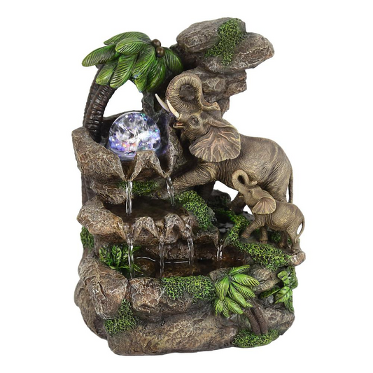 Jungle Retreat: Elephant Table Fountain