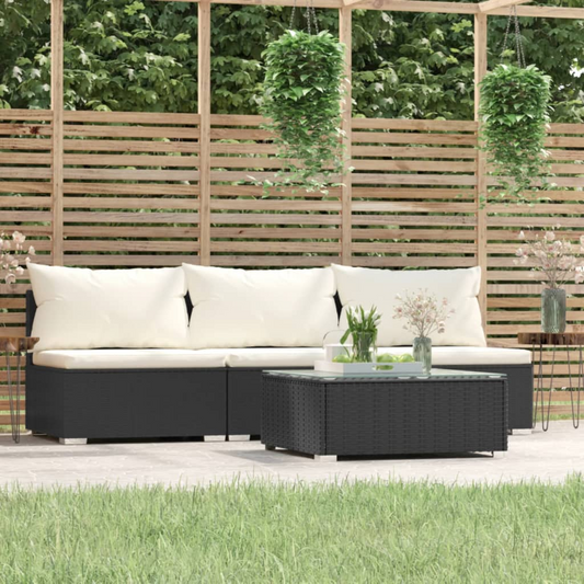 4-Piece Modular Patio Set in Off-White| Versatile Design | Includes Coffee Table