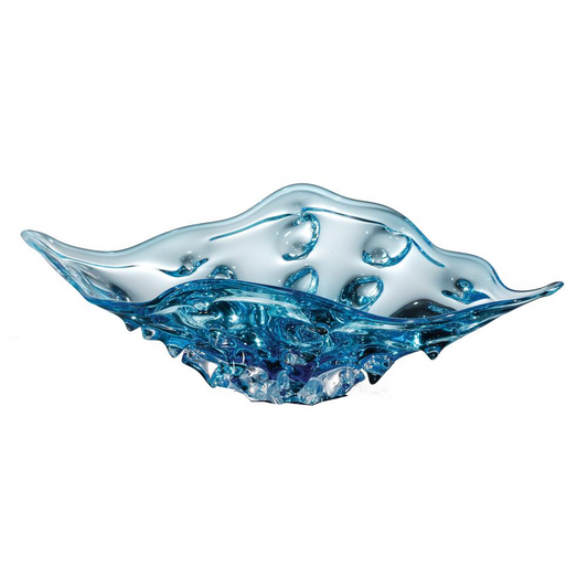 Stunning Aquamarine Glass Bowl