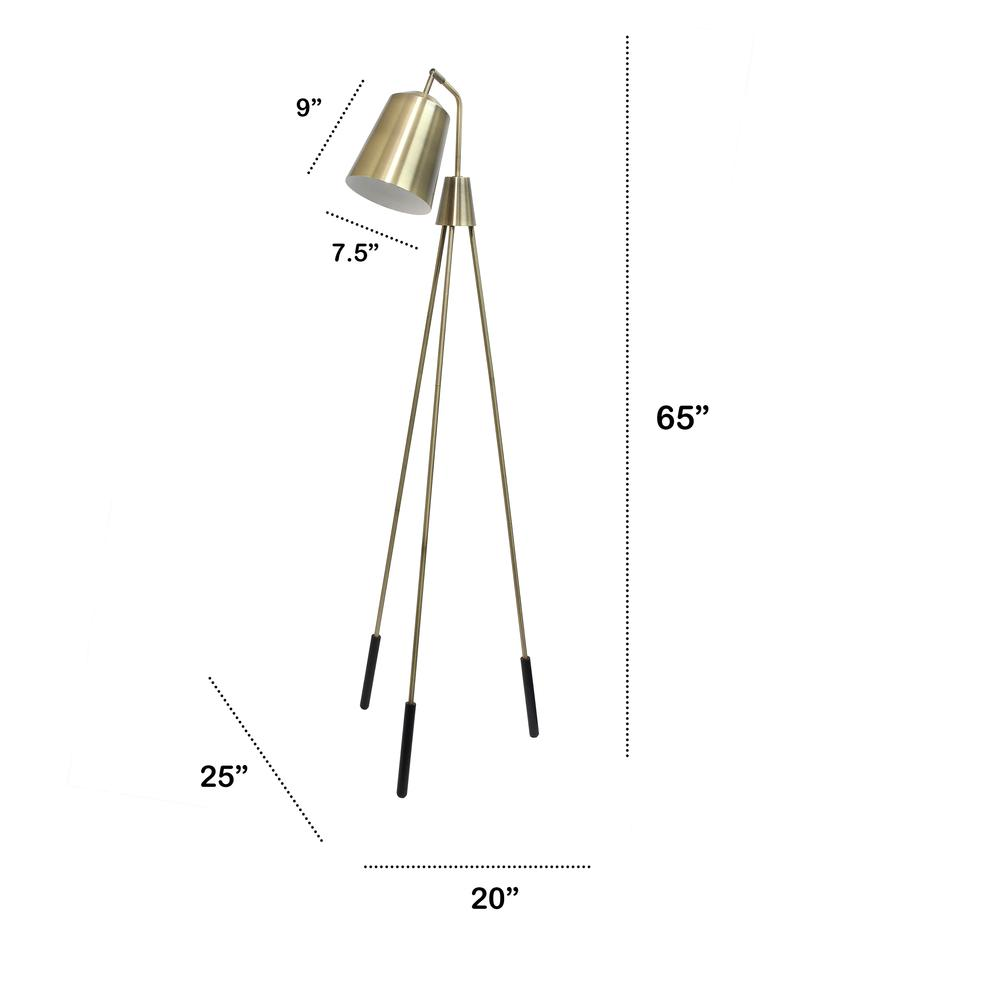 Lalia Sleek and Stylish Tripod Floor Lamp