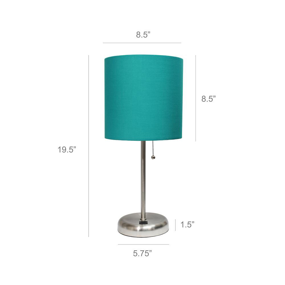 Aria Table Lamp with Charging Outlet