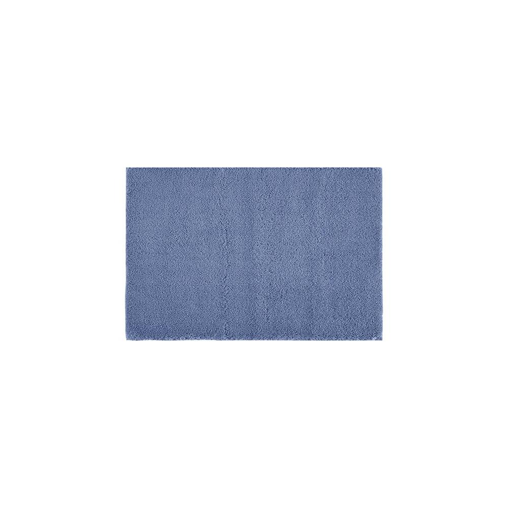 Marshmallow Contour Bath Rug in Spa Blue