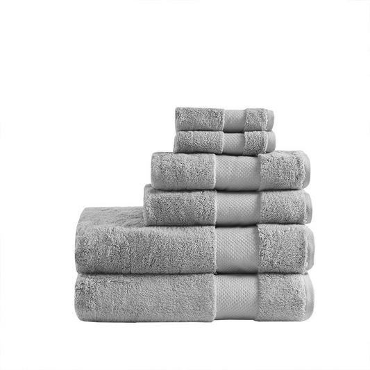 Cotton 6 Piece Bath Towel Set