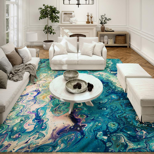 Karissa Sea Glass : A Coastal Escape in a 9' x 12' Area Rug