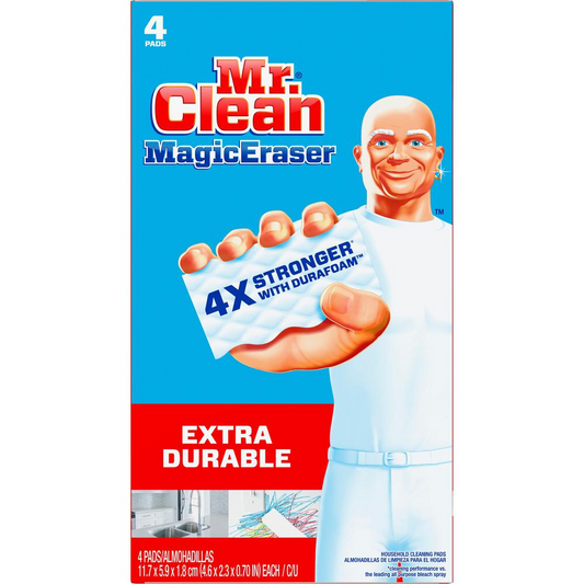 Mr. Clean Magic Eraser Extra Durable Pads - For Multipurpose - 32 / Carton - Heavy Duty - White