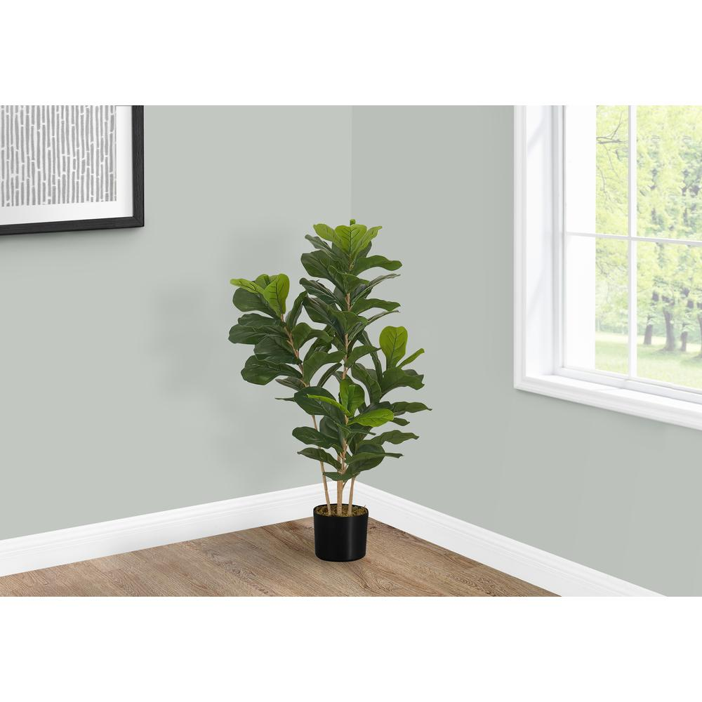 Artificial Plant, 41 Tall, Fiddle Tree, Indoor, Faux, Fake, Floor, Greenery