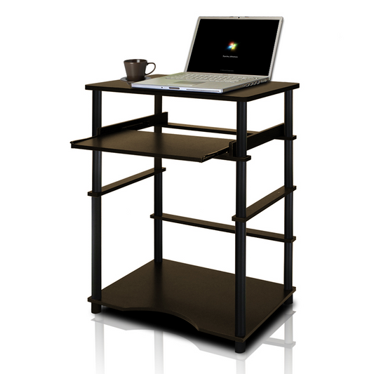 Modern Computer Desk with Pull-Out Drawer