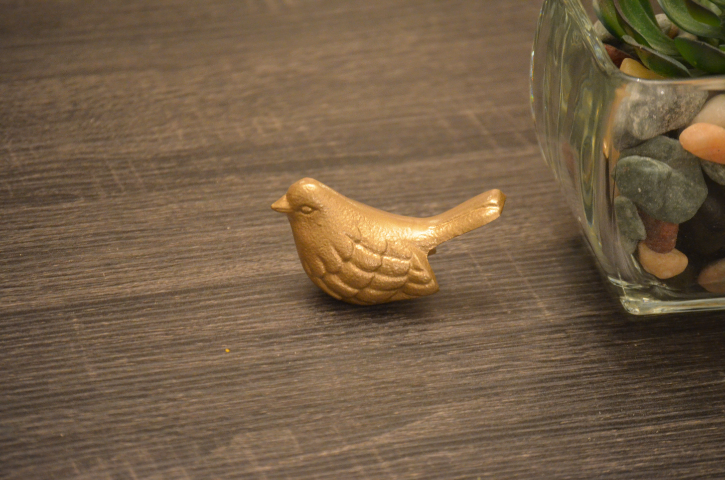 Serene Marigold Bird Figurine