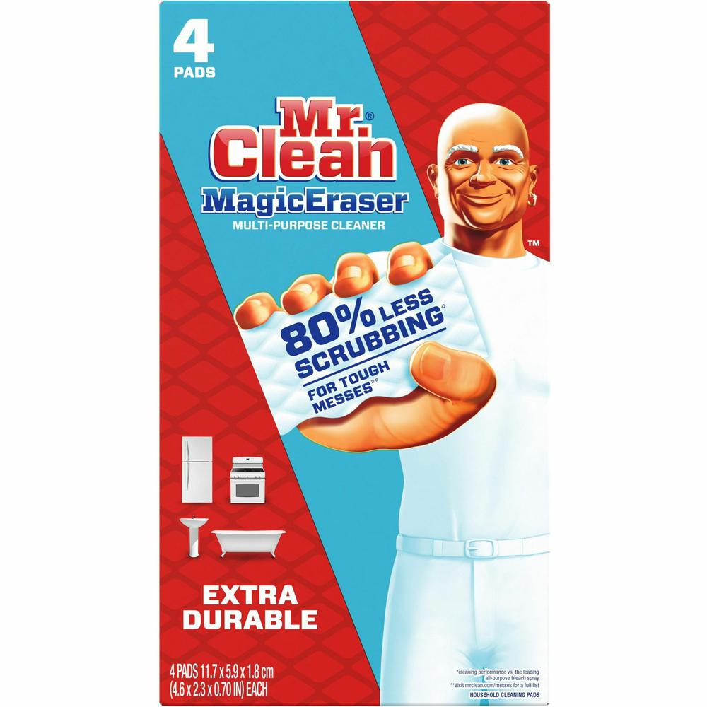 Mr. Clean Magic Eraser Extra Durable Pads - For Multipurpose - 32 / Carton - Heavy Duty - White