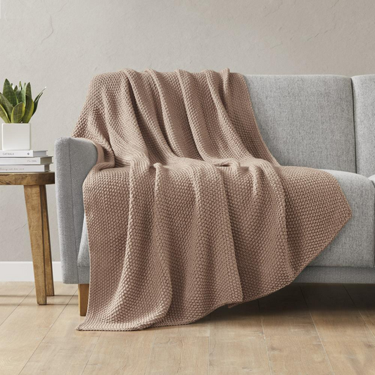 Decor Dorks Essentials: Stitch & Story Classic Caramel Knit Throw