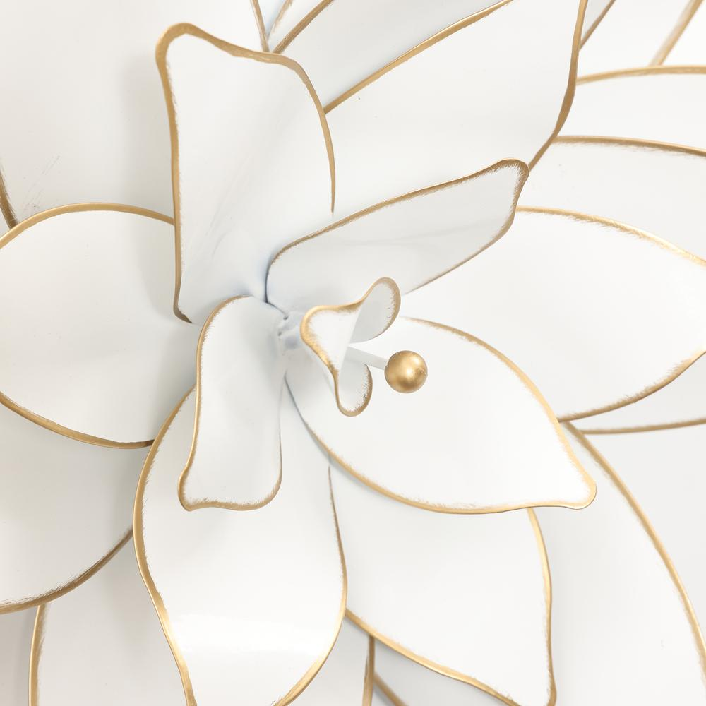 Blooming Elegance: 2-Piece White Lotus Wall Art