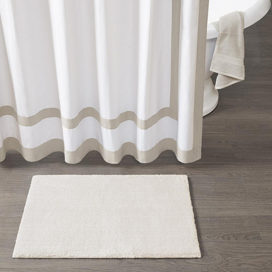 Marshmallow Contour Bath Rug in Cream