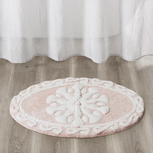 Medallion Cotton Tufted Bath Rug