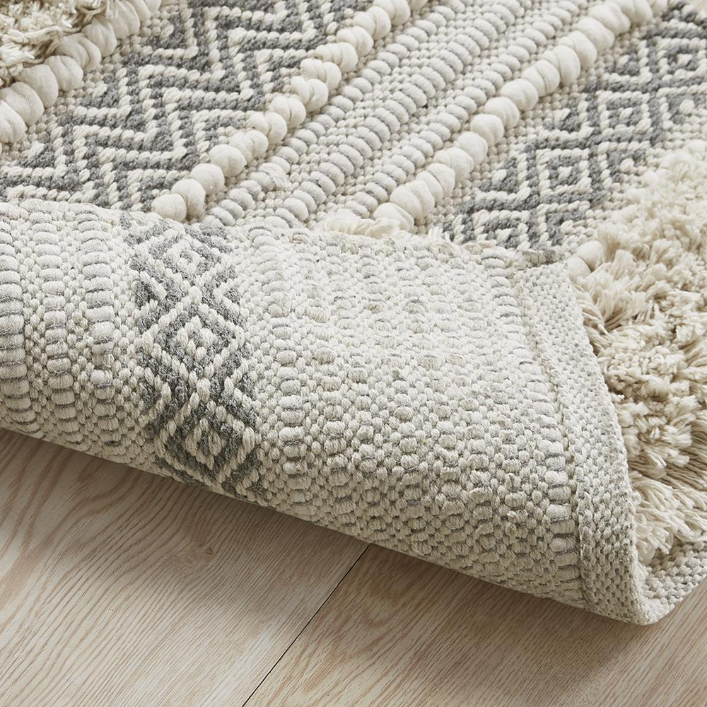 Woven Texture Shag Bath Rug (20in.)