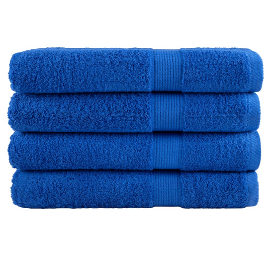 Premium Cotton Bath Towels in Cobalt Blue