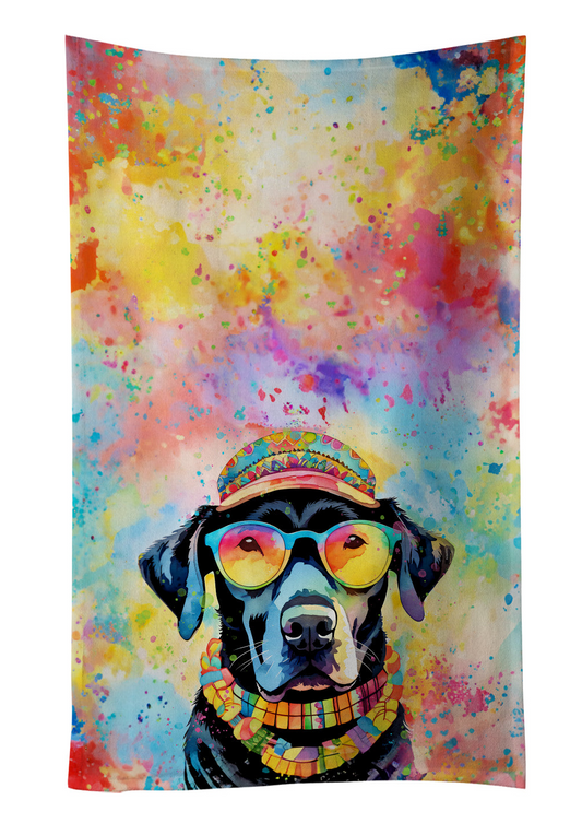 Labrador Hippie Dawg Kitchen Towel  | Plush, Absorbent, Machine Washable