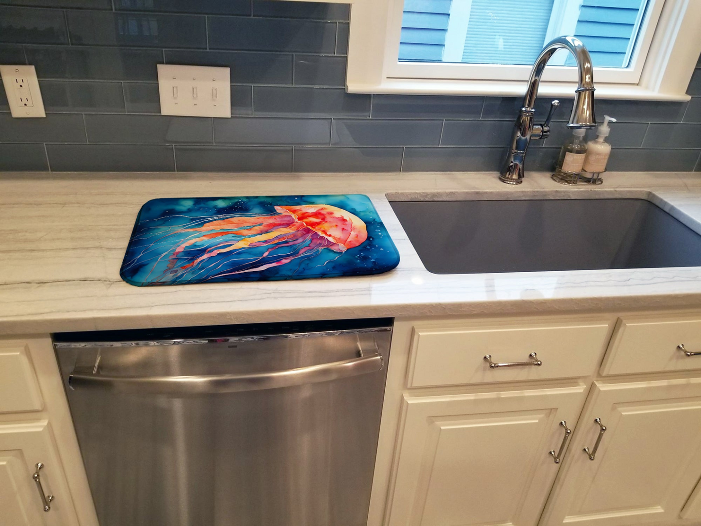 Jellyfish Dish Drying Mat