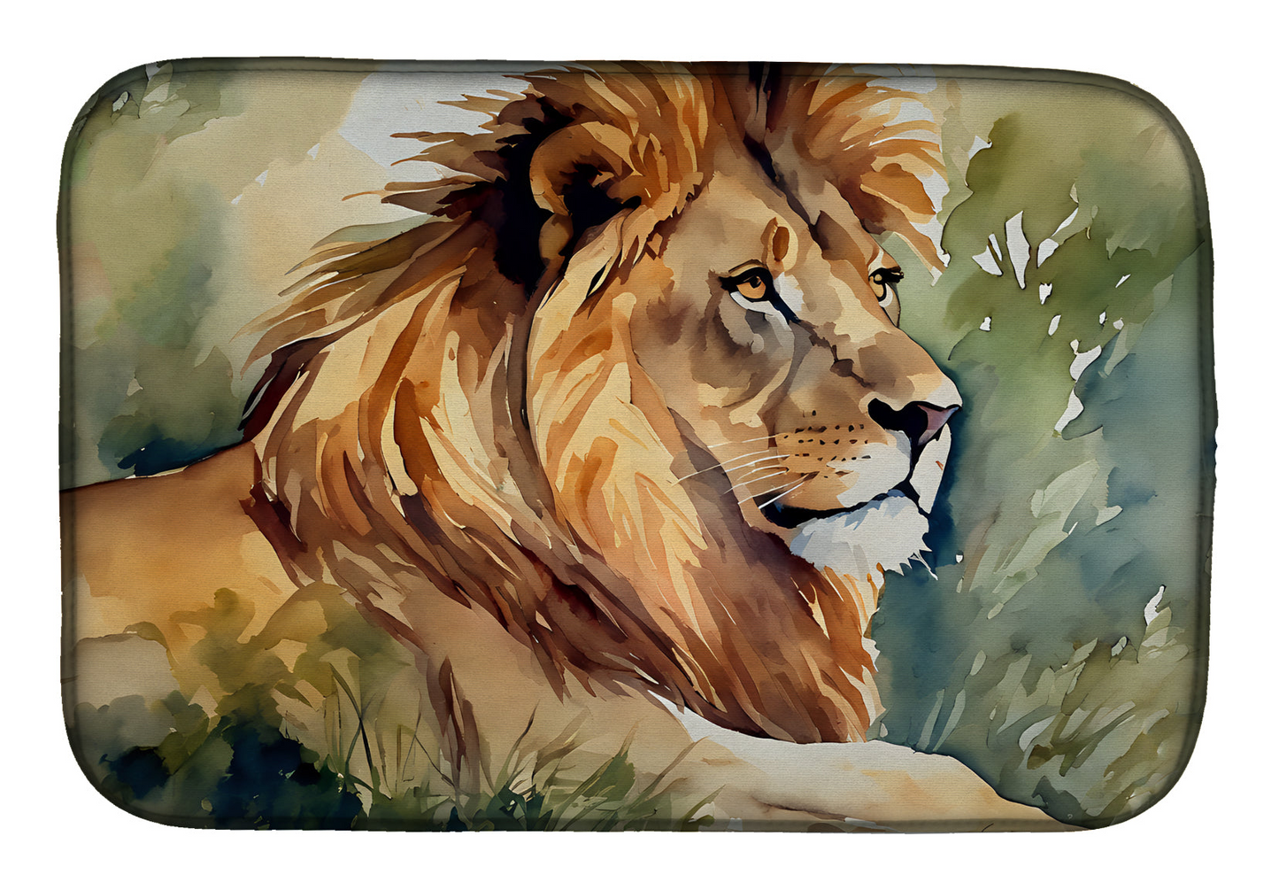 Lion Dish Drying Mat