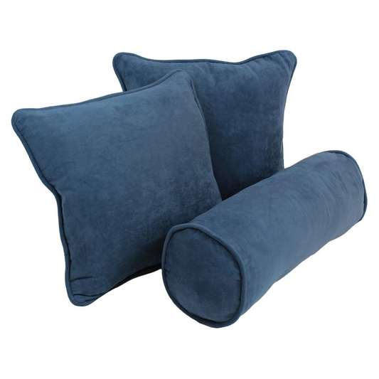 Decor Dorks Essentials: Azul Microsuede Throw Pillows (Set of 3)