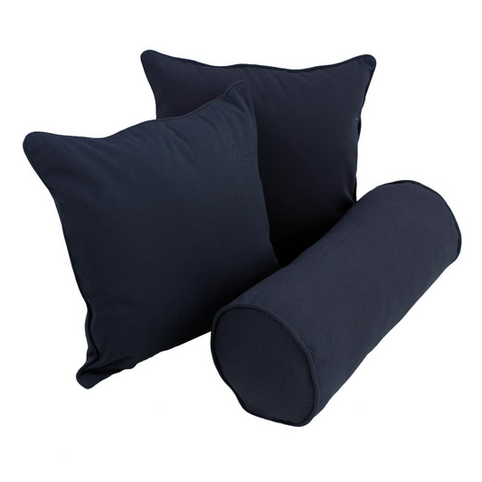 Decor Dorks Essentials: Navy Twill Throw Pillows (Set of 3)