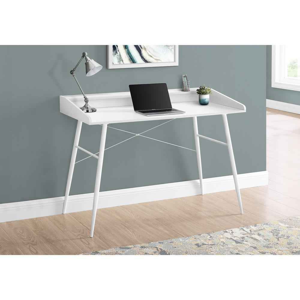 Modern White Computer Desk | Perfect for Small Spaces