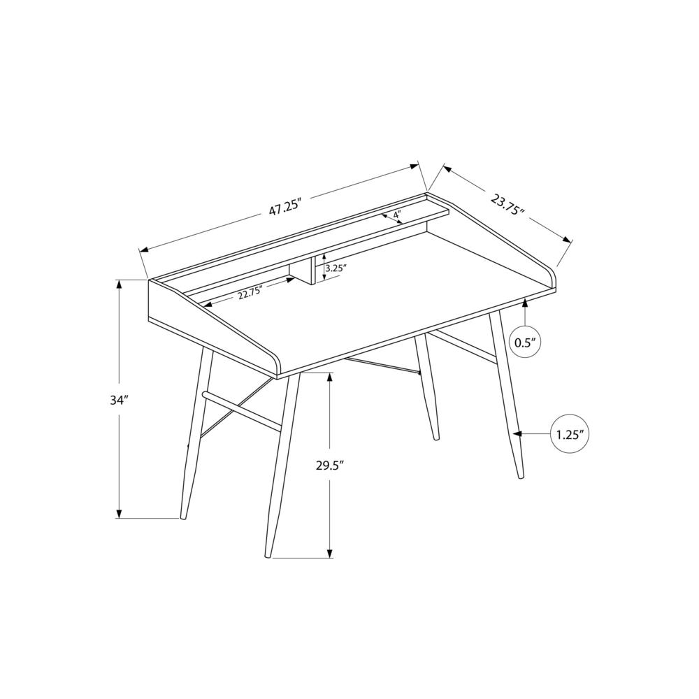 Modern White Computer Desk | Perfect for Small Spaces