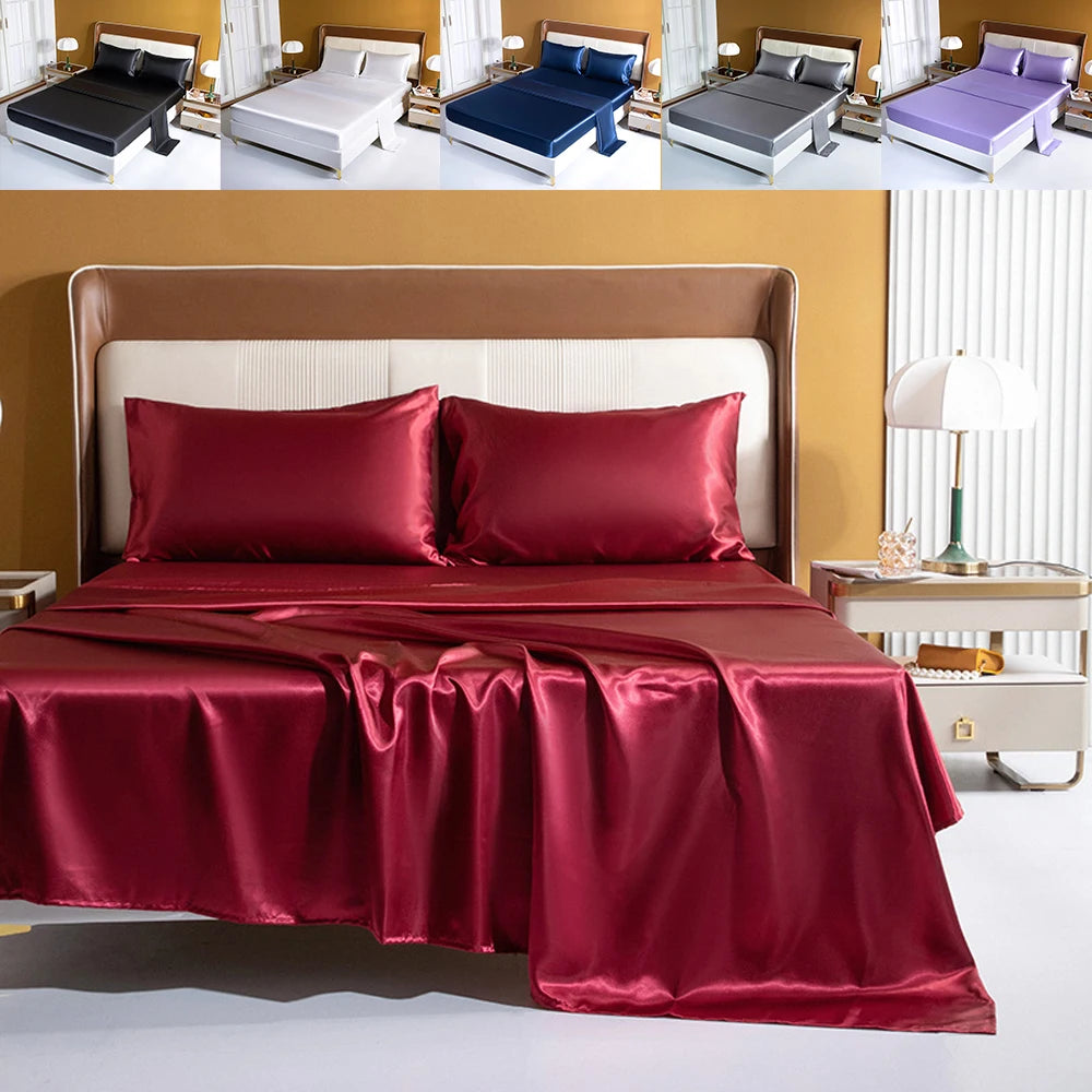 Premium Satin Sheet Set | Cool and Comfortable | Healthy Hair & Skin