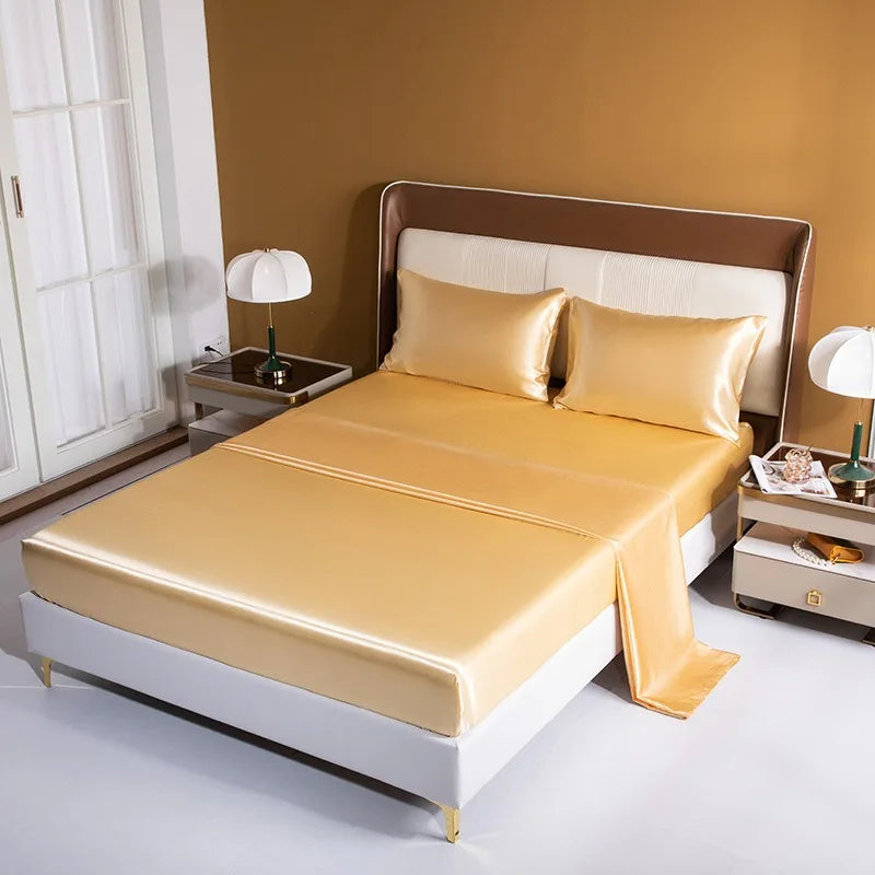 Premium Satin Sheet Set | Cool and Comfortable | Healthy Hair & Skin