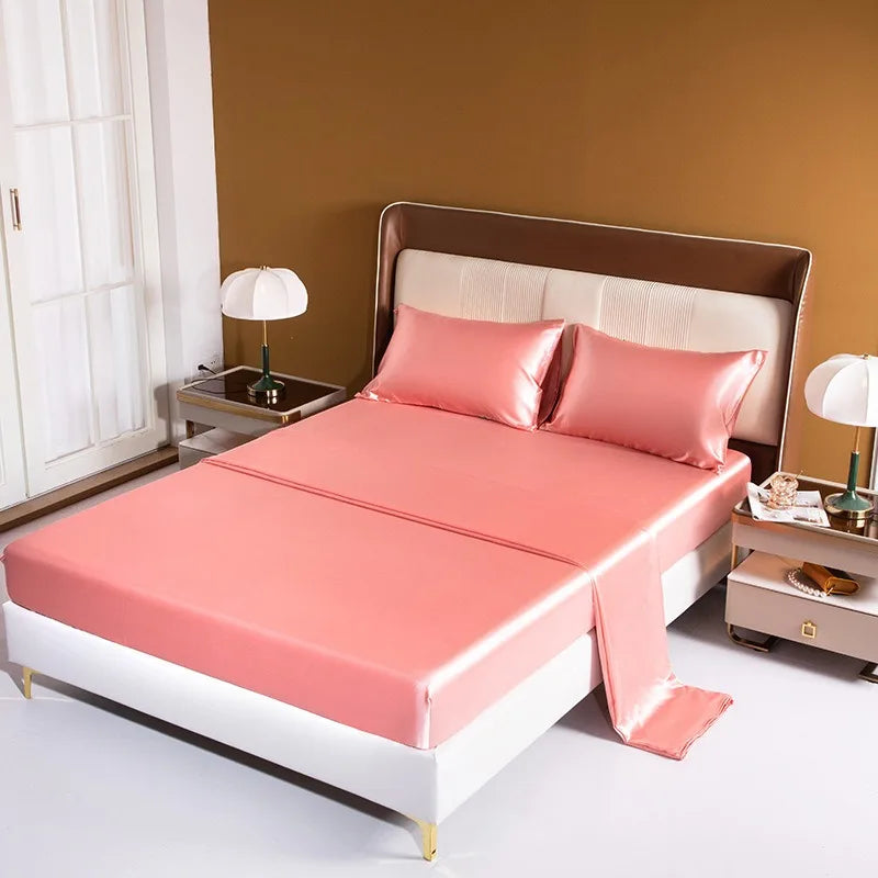 Premium Satin Sheet Set | Cool and Comfortable | Healthy Hair & Skin