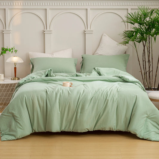 Khia Cloud-Soft Comforter Set: Lightweight & All-Season